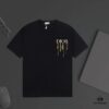 6931a025ccd8ab3d7af93deb DIOR Letter Graffiti Print Short Sleeve T-Shirt in Custom 240g Dyed Fabric