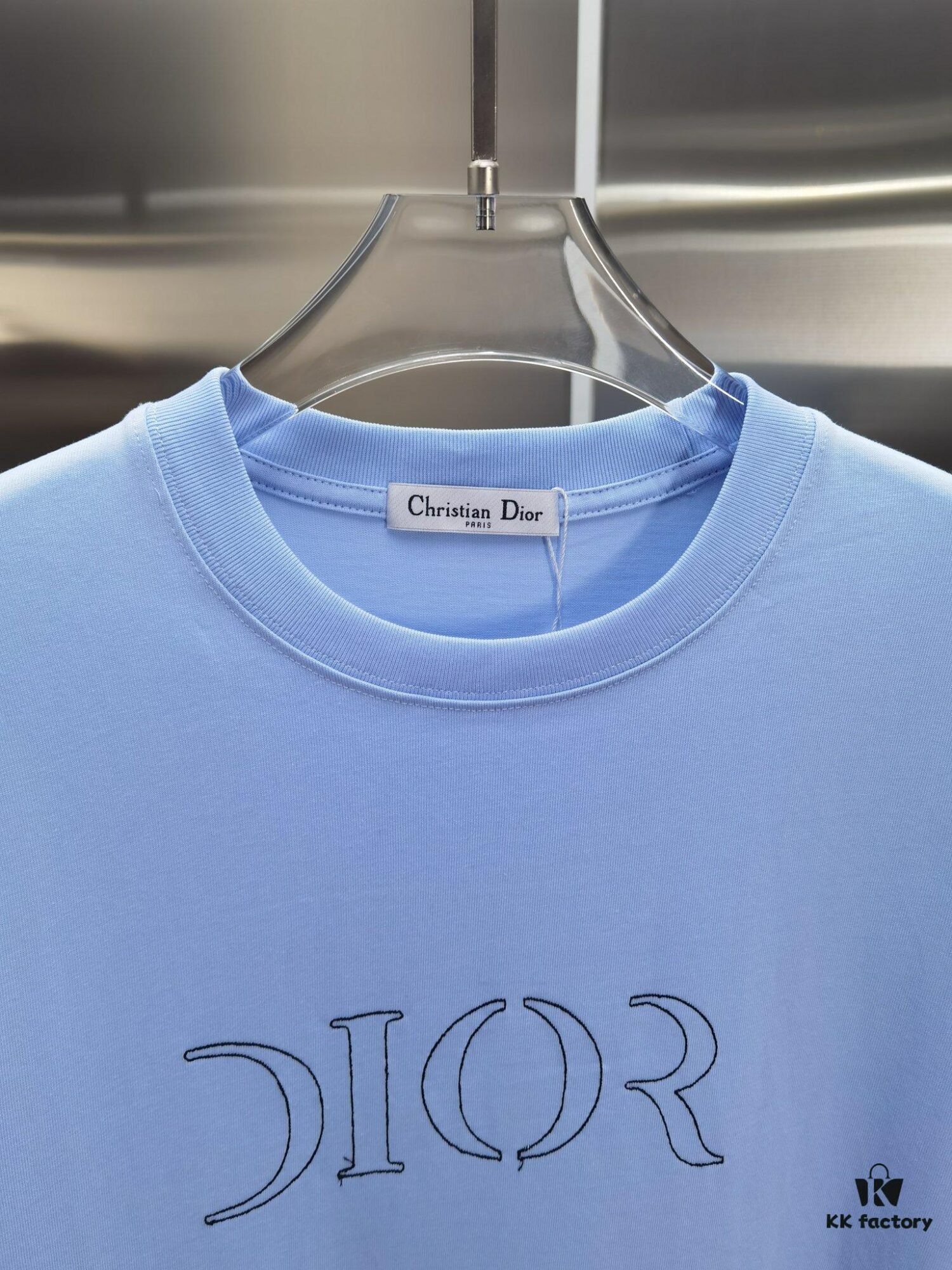 6931a02accd8ab3d7af93e2e Dior D'Or (Embroidered Top-tier Version, Different from Standard Stock) Short Sleeve T-Shirt