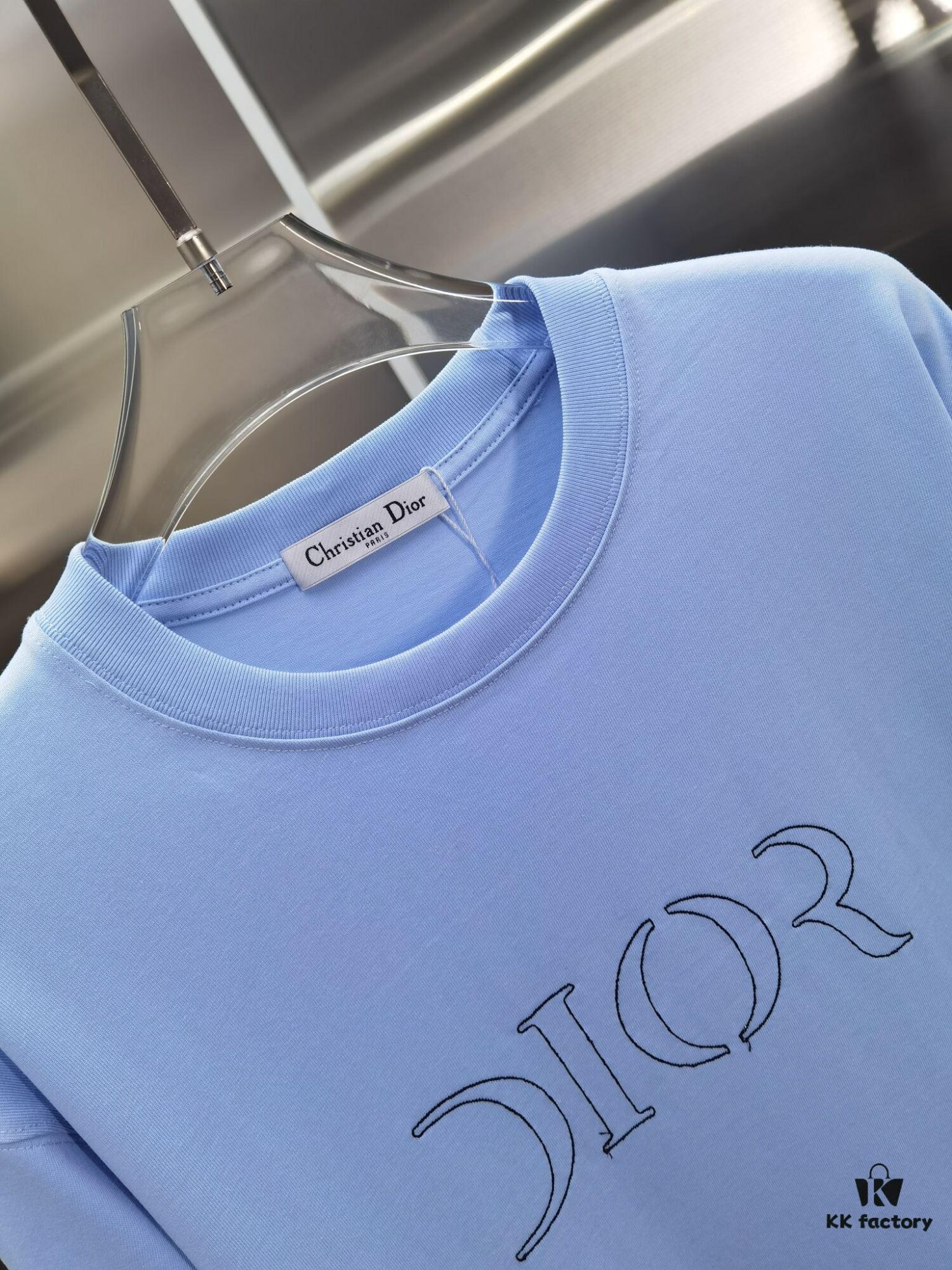 6931a02accd8ab3d7af93e2f Dior D'Or (Embroidered Top-tier Version, Different from Standard Stock) Short Sleeve T-Shirt