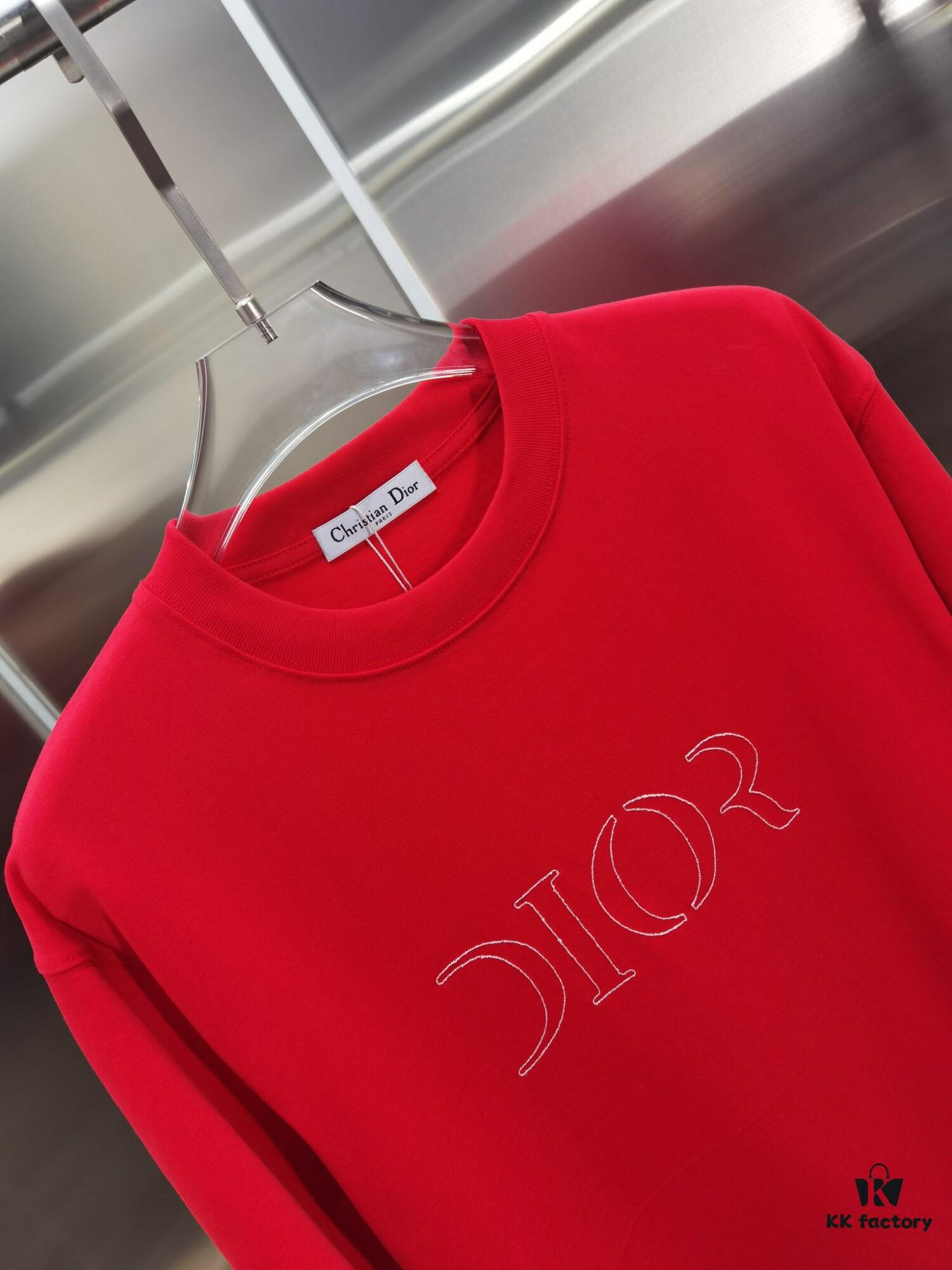 Dior D'Or (Top-tier Embroidered Version, Different from Standard Stock) Short Sleeve T-Shirt
