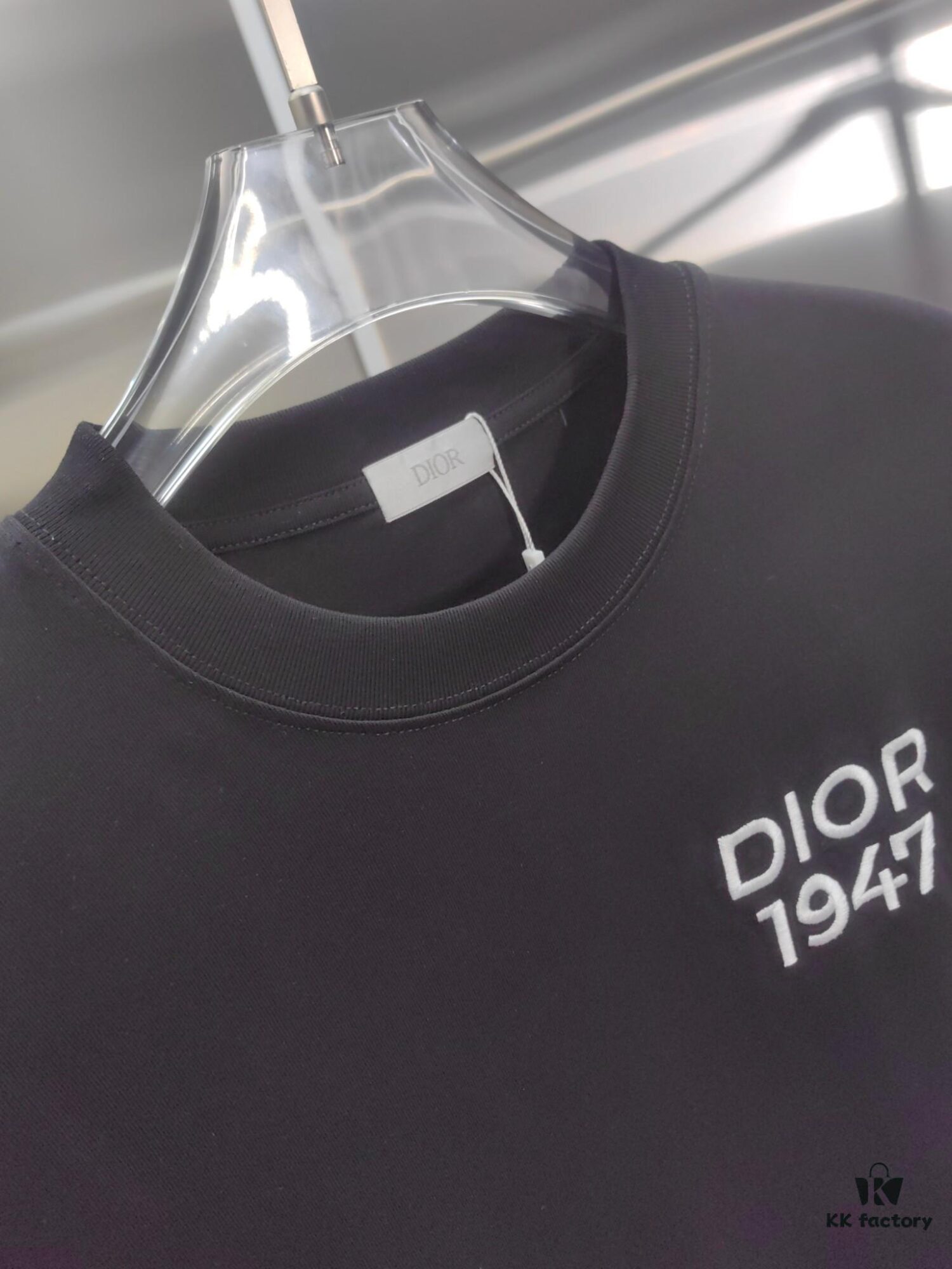 6931a02bccd8ab3d7af93e46 Dior D'Or (Embroidered Premium Version, Different from Standard Stock) Short Sleeve T-Shirt