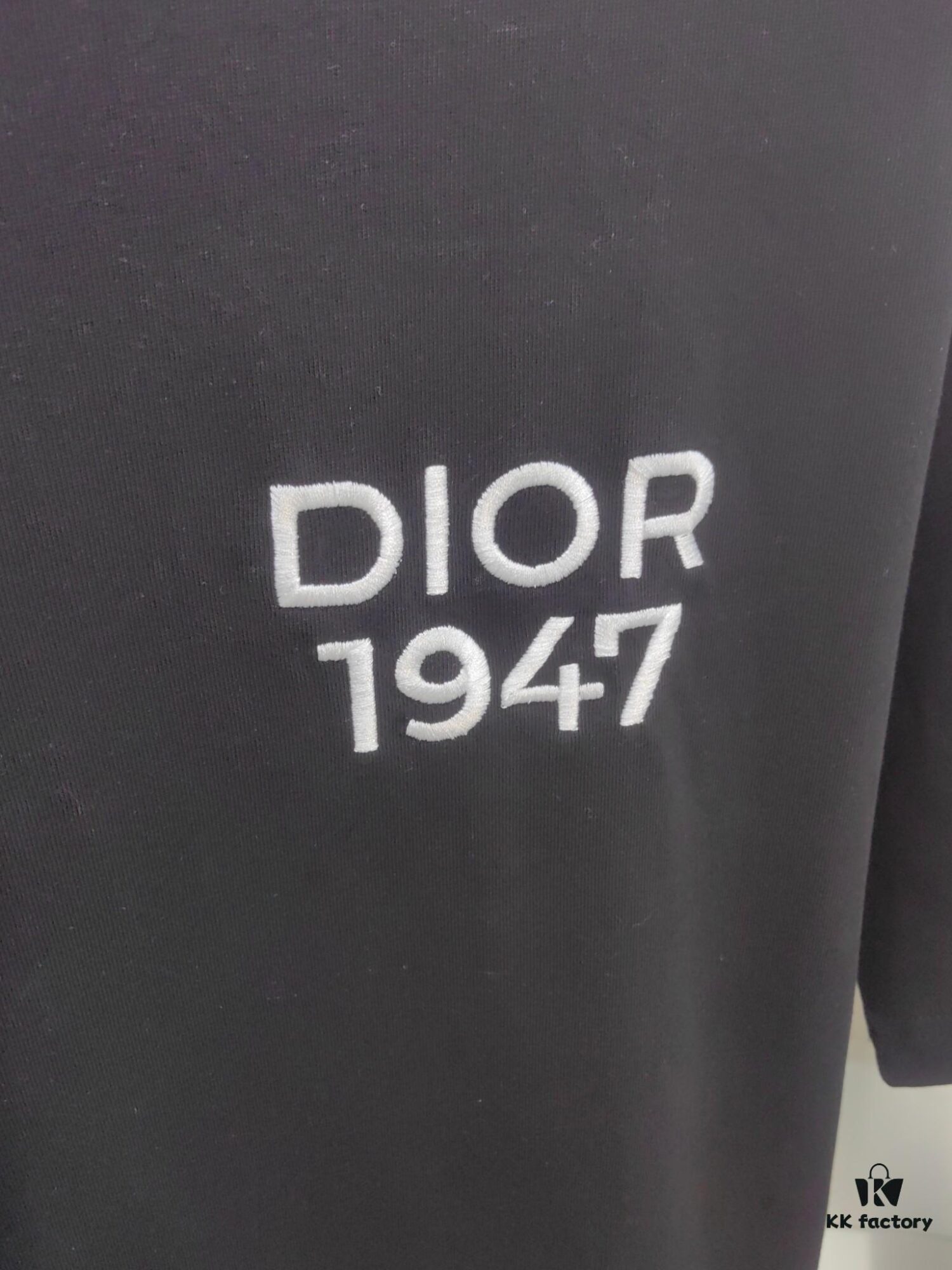6931a02bccd8ab3d7af93e49 Dior D'Or (Embroidered Premium Version, Different from Standard Stock) Short Sleeve T-Shirt
