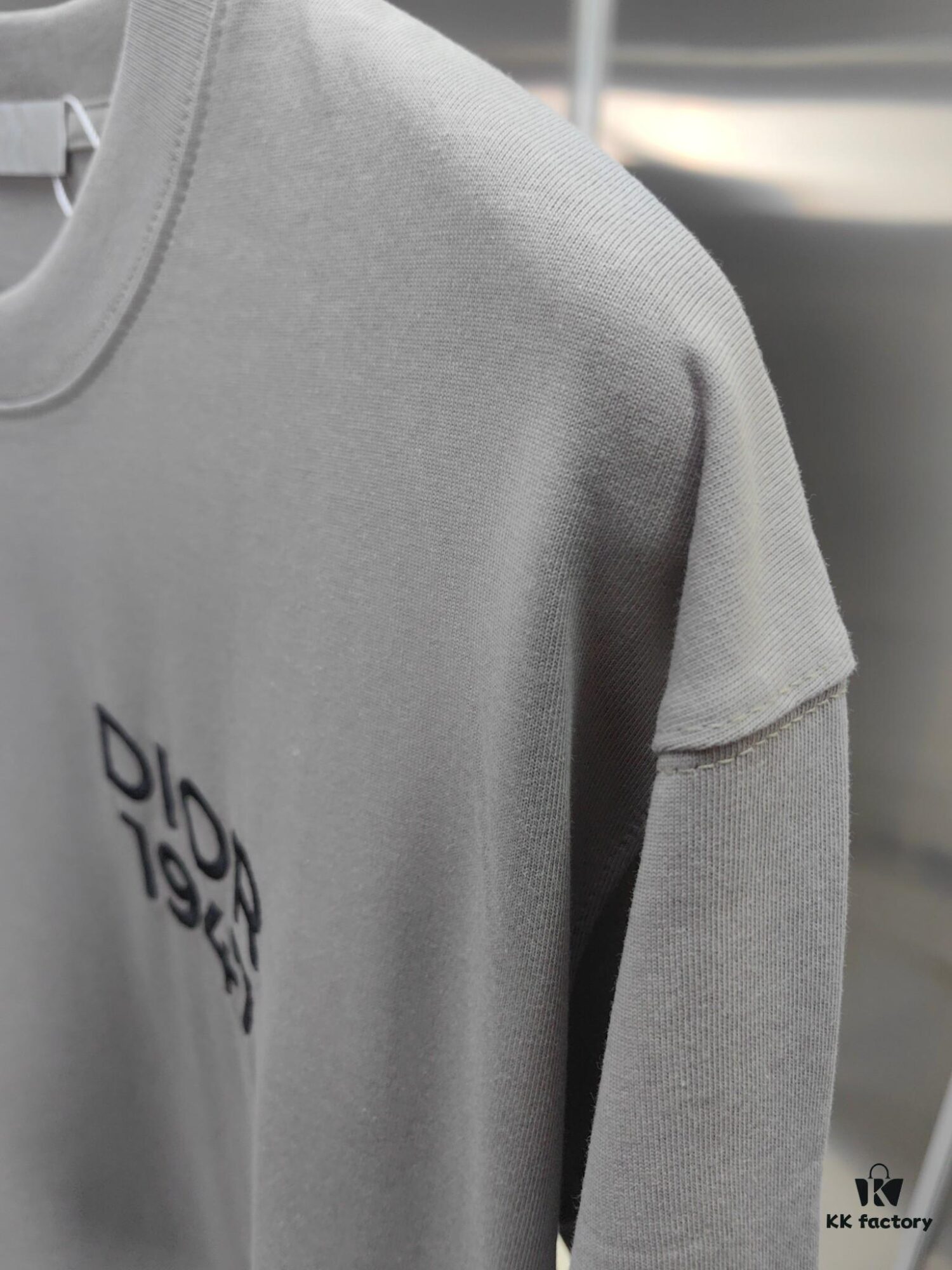 Dior D'Or (Embroidered Top-tier Version, Different from Standard Stock) Short Sleeve T-Shirt