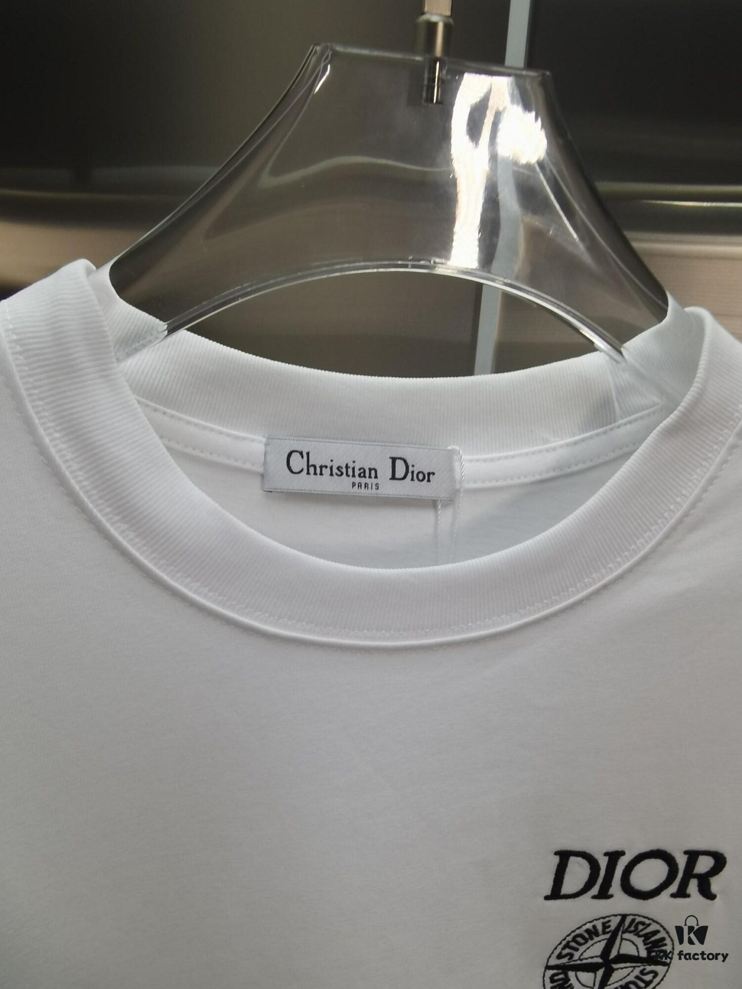 6931a02dccd8ab3d7af93e71 Dior D'OR Embroidered Premium Short Sleeve T-Shirt