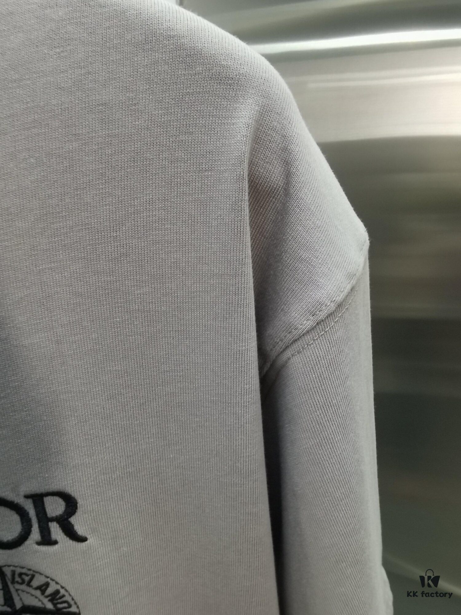 6931a02dccd8ab3d7af93e79 Dior D'Or (Embroidered Premium Version, Distinct from Standard Stock) Short Sleeve T-Shirt 300g Double Yarn 100% Cotton Unisex Design in Black, White, Grey, and Angora Red