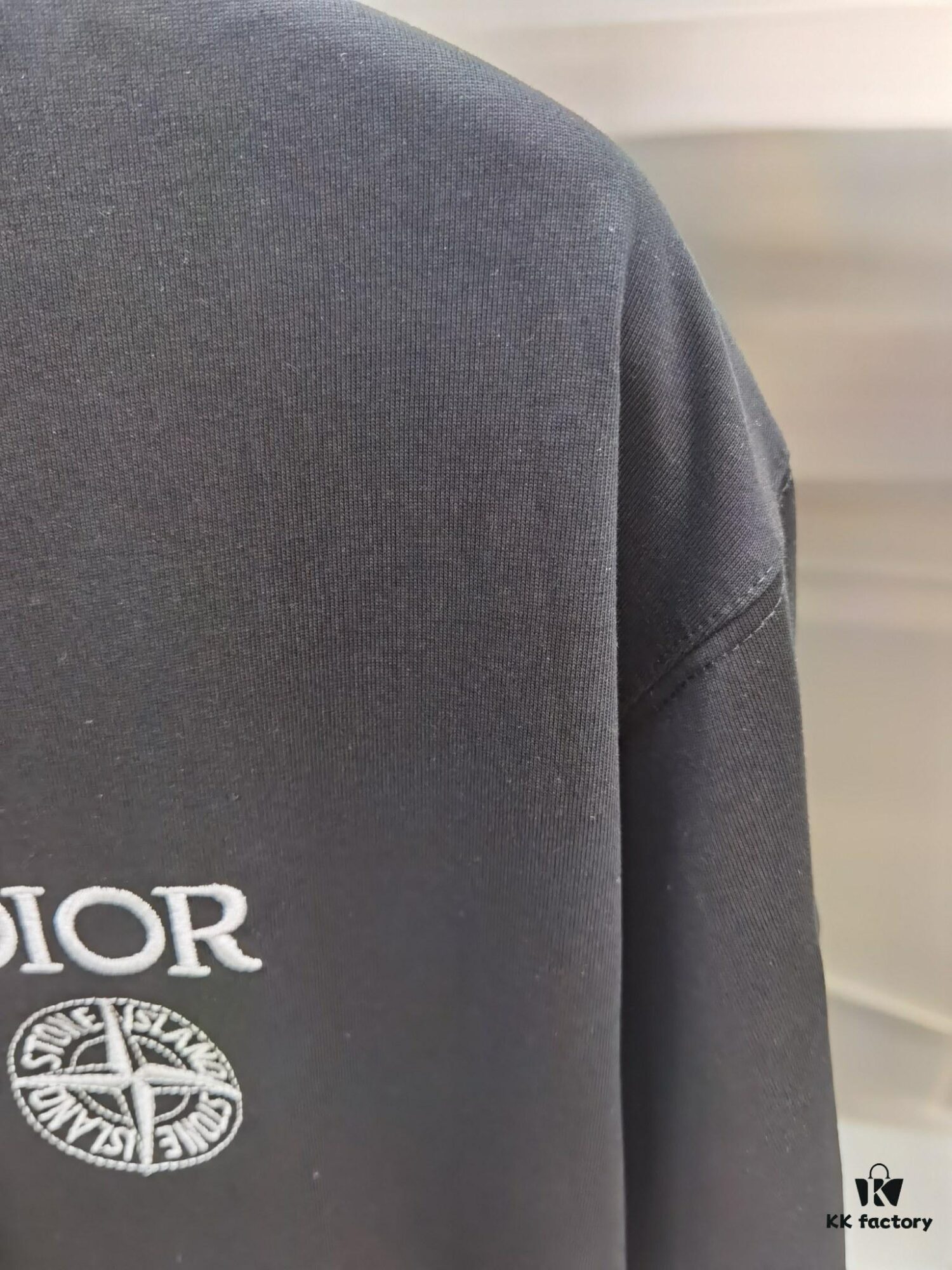 6931a02eccd8ab3d7af93e86 Dior D'Or (Embroidered Premium Version, Different from Standard Stock) Short Sleeve T-Shirt 300g Double Yarn 100% Cotton Unisex Black White Grey Angora Red