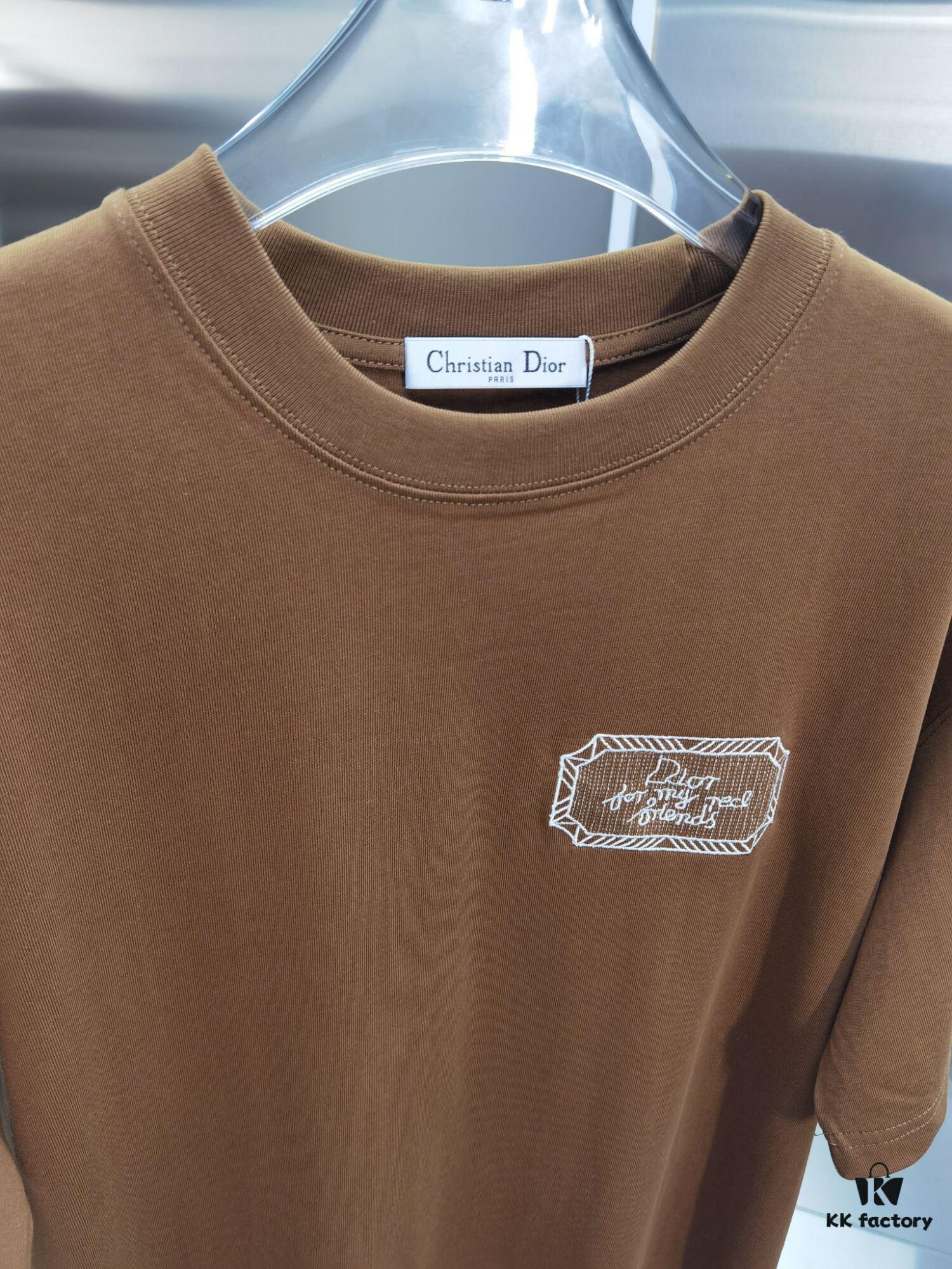 6931a02fccd8ab3d7af93e92 Dior D'Or (Embroidered Top-tier Version, Different from Regular Stock) Short Sleeve T-Shirt