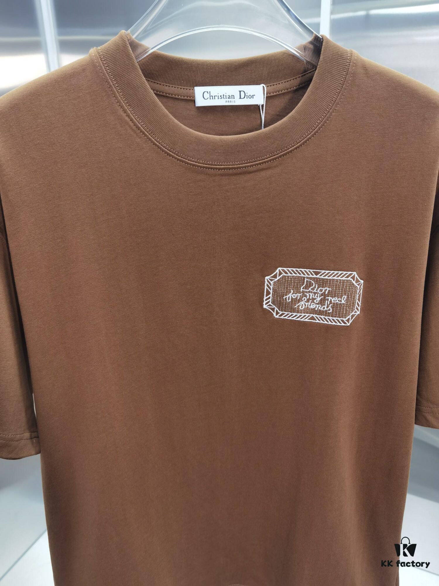 6931a02fccd8ab3d7af93e93 Dior D'Or (Embroidered Top-tier Version, Different from Regular Stock) Short Sleeve T-Shirt