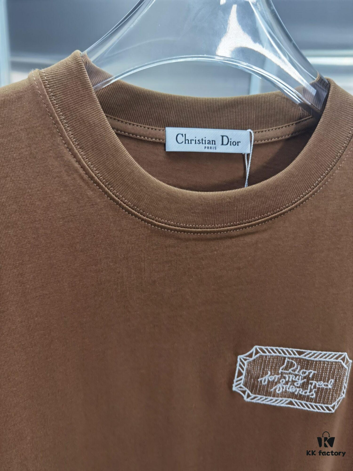 6931a02fccd8ab3d7af93e94 Dior D'Or (Embroidered Top-tier Version, Different from Regular Stock) Short Sleeve T-Shirt