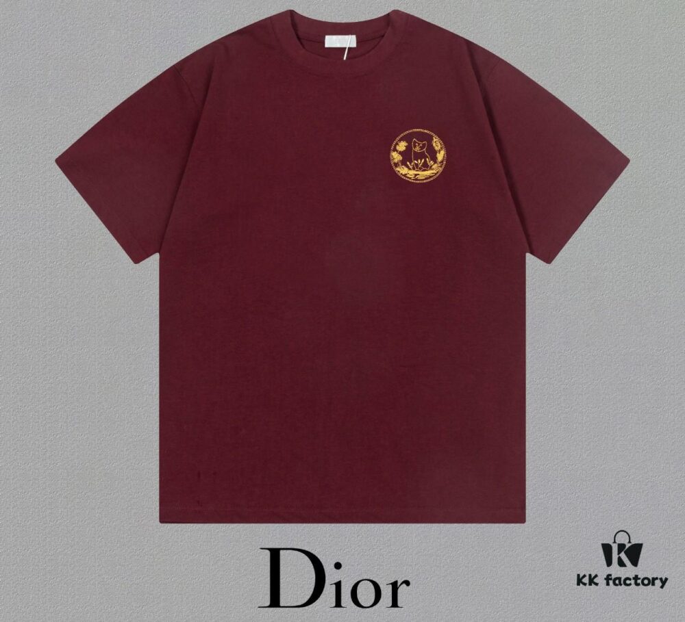 Aodi D*OR (Embroidered Top Version, Different from Standard Stock) Short Sleeve T-Shirt