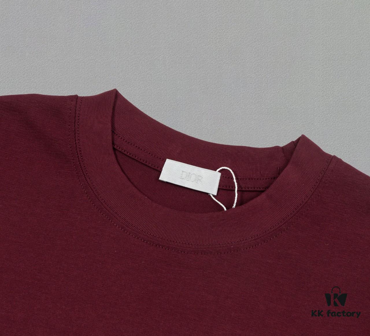 Aodi D*OR (Embroidered Top Version, Different from Standard Stock) Short Sleeve T-Shirt