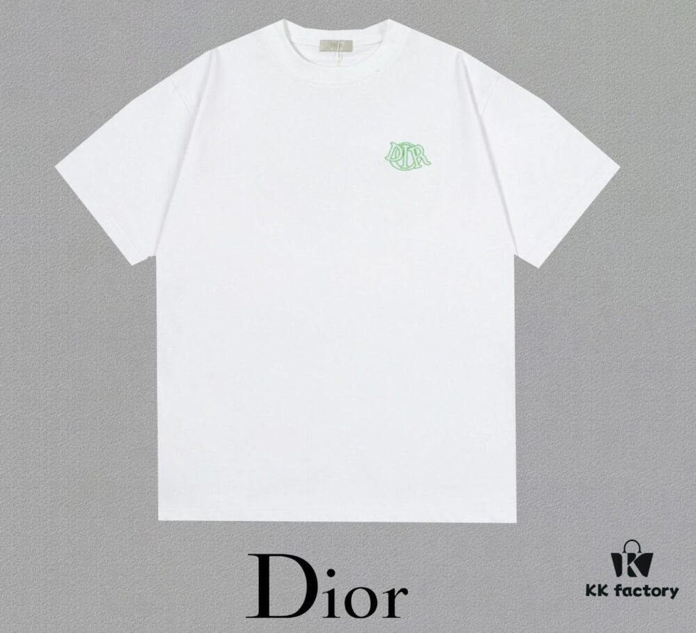 Aodi D*OR (Embroidered Top-tier Version, Different from Standard Stock) Short Sleeve T-Shirt