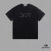 6931a037ccd8ab3d7af93f25 Dior Dior (Embroidery Premium Version, Different from Standard Stock) Short Sleeve T-Shirt, 300g Double-Yarn 100% Cotton, 320g Selanor 1x1 Ribbing, Embroidered Logo, Unisex Design, Colors: Sky Blue, Black, Red