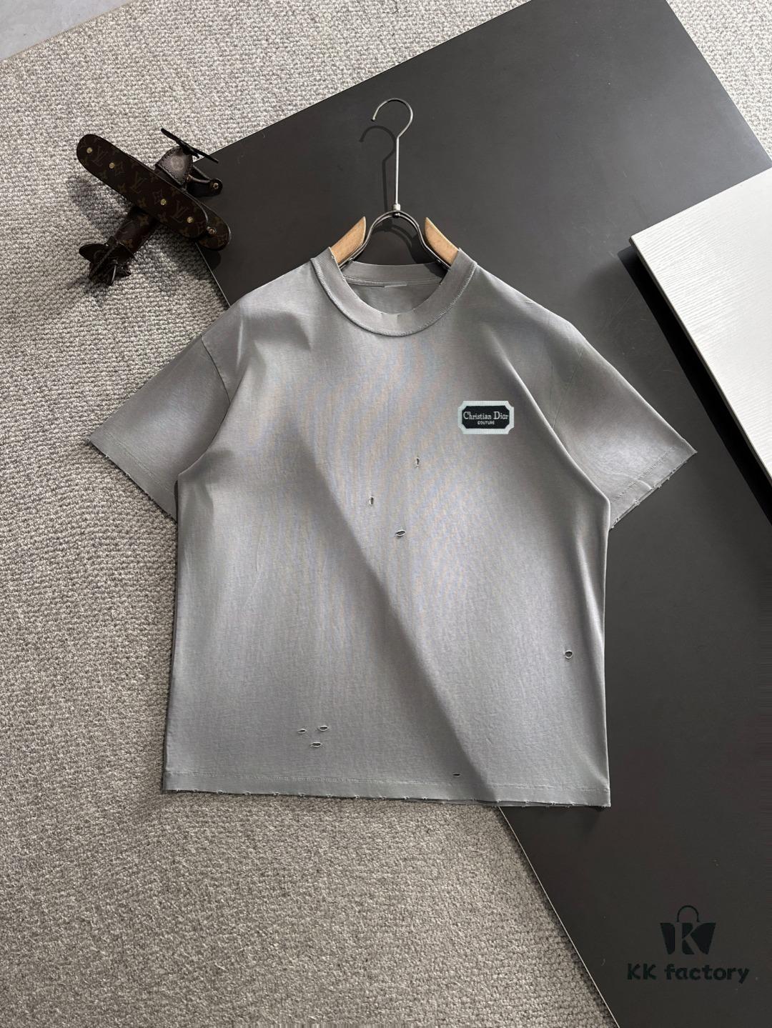 6931a039ccd8ab3d7af93f5b High-Quality DIOR 2025 Spring/Summer New Men's Tie-Dye Washed Short-Sleeve T-Shirt