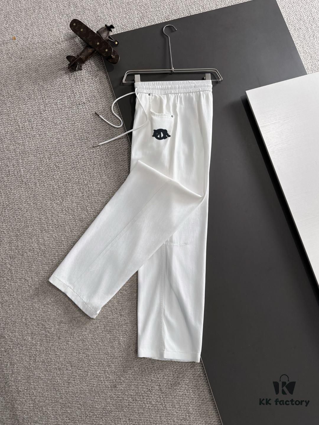 6931a03cccd8ab3d7af93f87 Dior 2025 Spring/Summer New Elastic Waist Casual Pants, Lightweight Custom Counter Fabric, Breathable and Comfortable, Exquisite Details, Brand Design Concept, High Quality, Soft and Smooth Touch