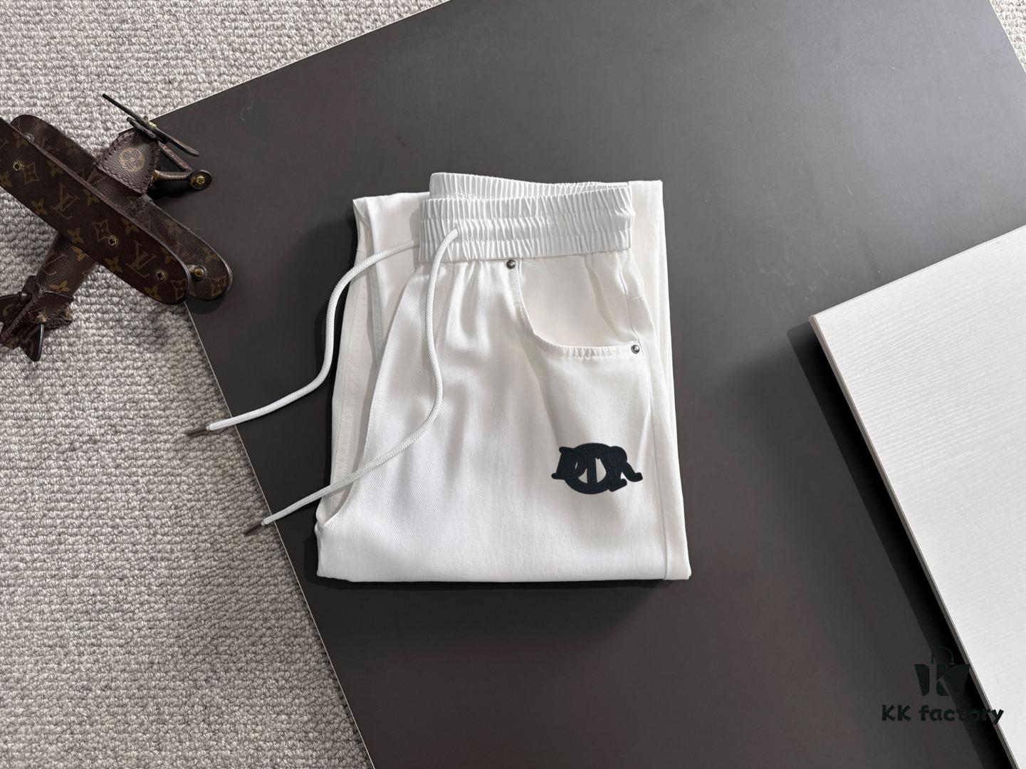 6931a03cccd8ab3d7af93f88 Dior 2025 Spring/Summer New Elastic Waist Casual Pants, Lightweight Custom Counter Fabric, Breathable and Comfortable, Exquisite Details, Brand Design Concept, High Quality, Soft and Smooth Touch