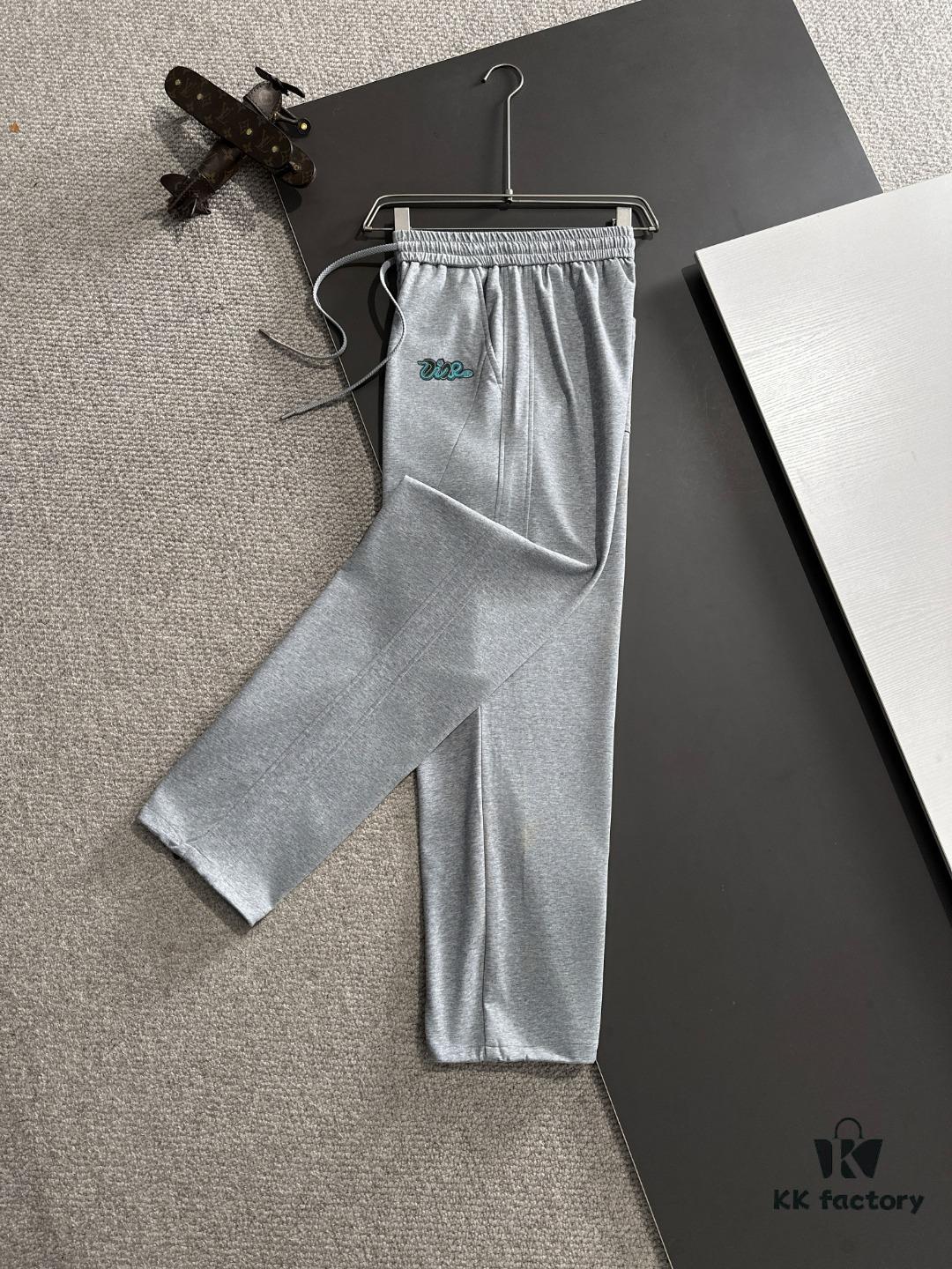 6931a03eccd8ab3d7af93fbc Dior 2025 Spring/Summer New Arrival Elastic Waist Casual Pants, Lightweight Custom Counter Fabric, Highly Breathable and Comfortable, Exquisitely Designed with Brand Elements Reflecting High Quality, Soft and Smooth Touch, Stylish Relaxed Cut with Excellent Fit