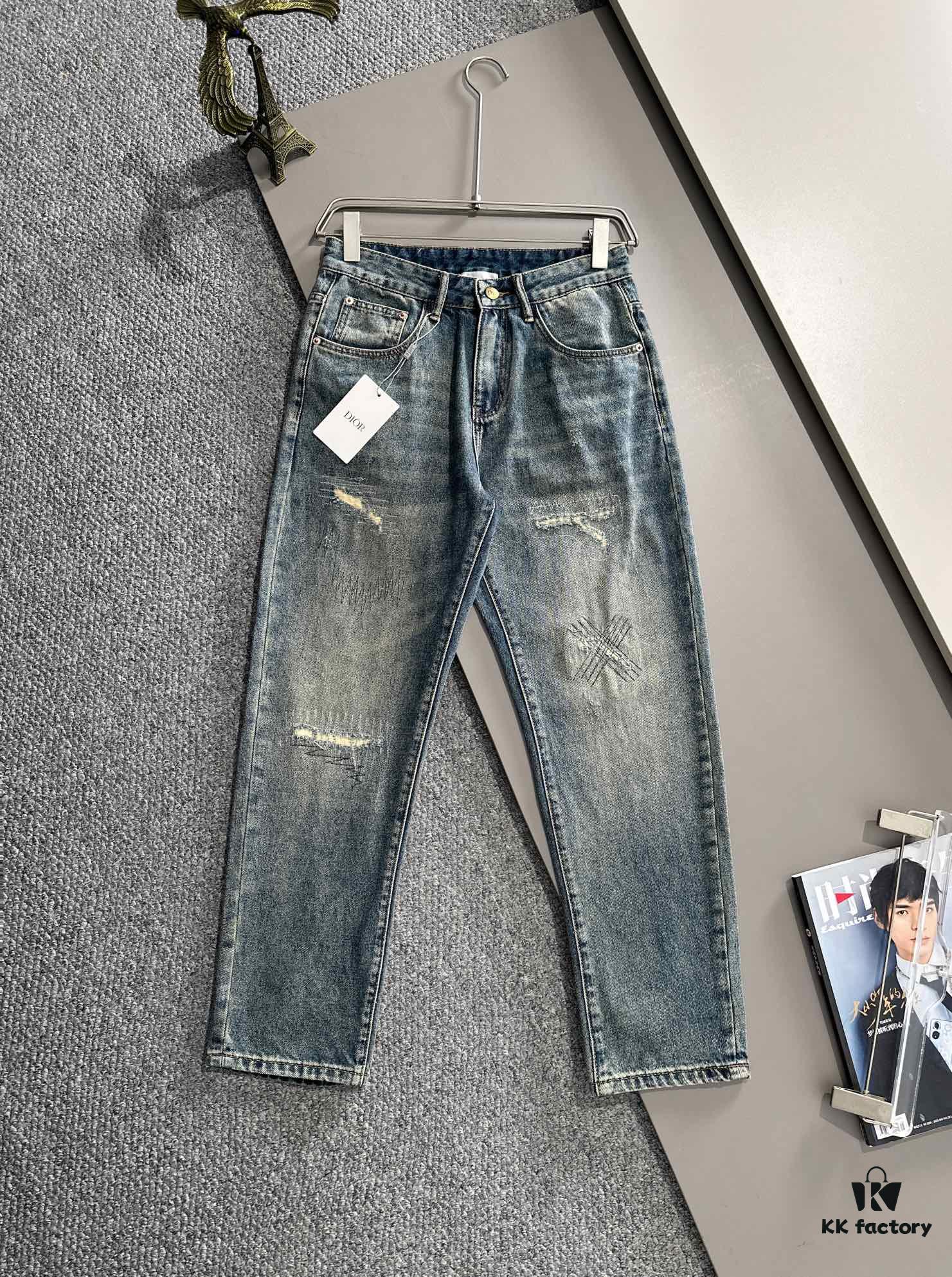 6931a03eccd8ab3d7af93fbf Dior 2025 All-Season Relaxed Straight-Leg Jeans – The Epitome of Trendy Fashion