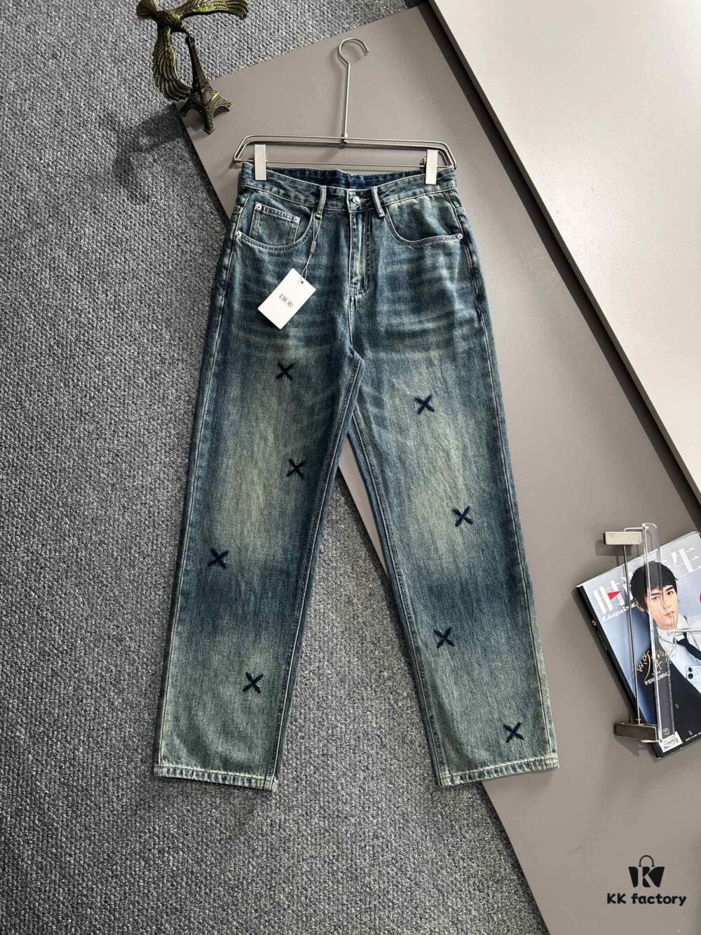 Dior 2025 All-Season Relaxed Straight-Leg Jeans, The Epitome of Trend! Fashion Influencers' Favorite