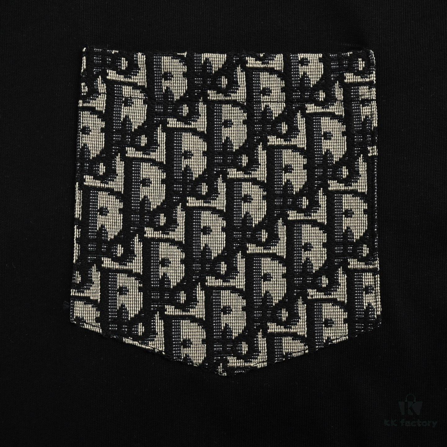 6931a043ccd8ab3d7af9402b Dior 25SS Vintage Jacquard Pocket Short Sleeve T-Shirt