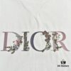 6931a045ccd8ab3d7af9404c Dior 22SS Embroidered Floral Letter Short Sleeve T-Shirt