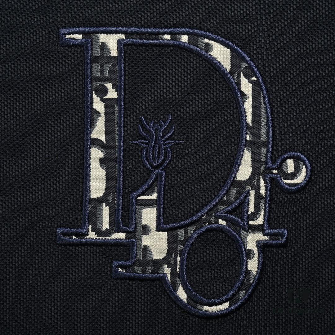 6931a049ccd8ab3d7af94098 Dior 24SS Embroidered Polo Short-Sleeve Shirt