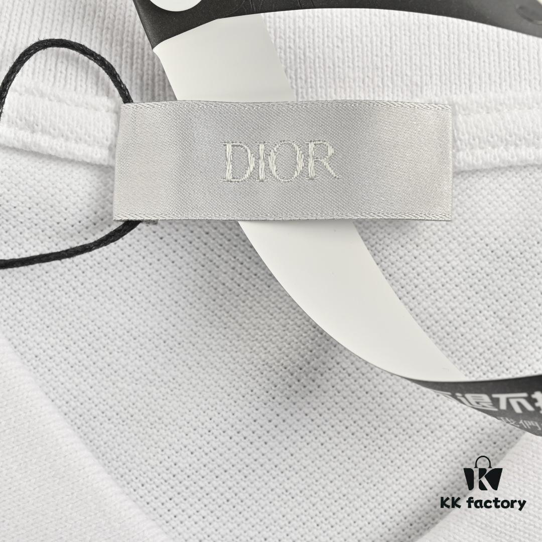 6931a04accd8ab3d7af940aa Dior 24SS Embroidered Polo Short-Sleeve Shirt