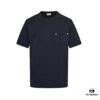 Dior Pocket Embroidered Letter Short Sleeve T-Shirt