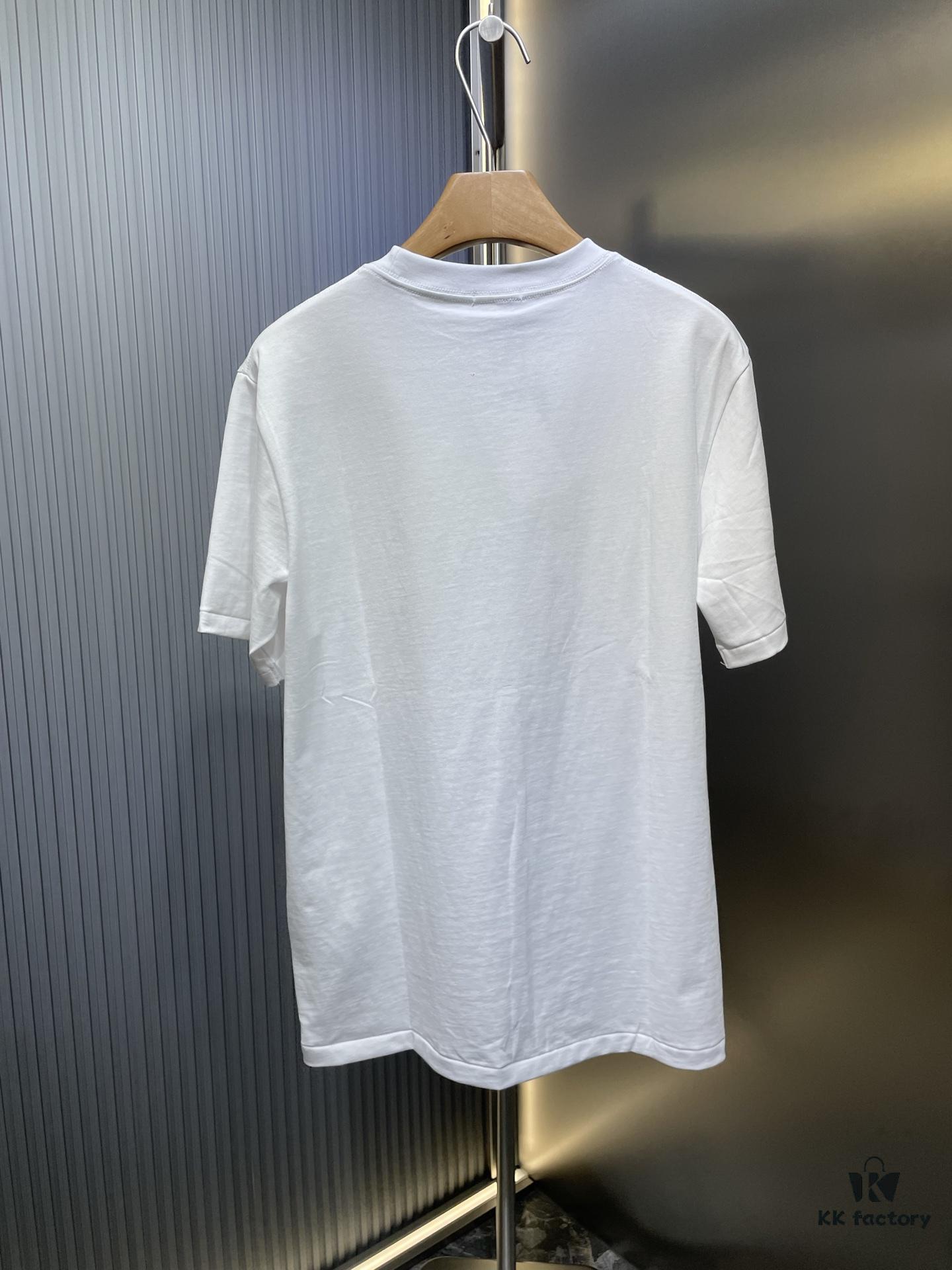 6931a04fccd8ab3d7af94111 DIOR Letter Embroidered Badge Logo Short Sleeve T-Shirt