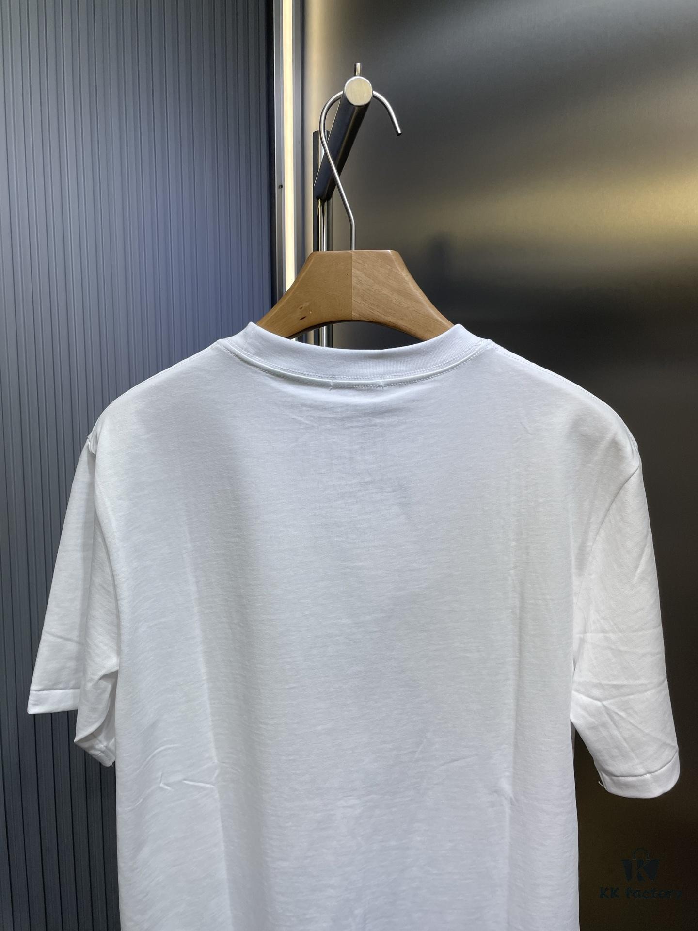 6931a04fccd8ab3d7af94112 DIOR Letter Embroidered Badge Logo Short Sleeve T-Shirt