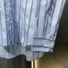 6931a050ccd8ab3d7af94125 DR🔥Dior Men's Collection Fashion Show Debut, Stylishly Tailored Blue Striped Cotton Workwear-Inspired Oversized Jacket with Christian Couture Embroidery, Unisex Design