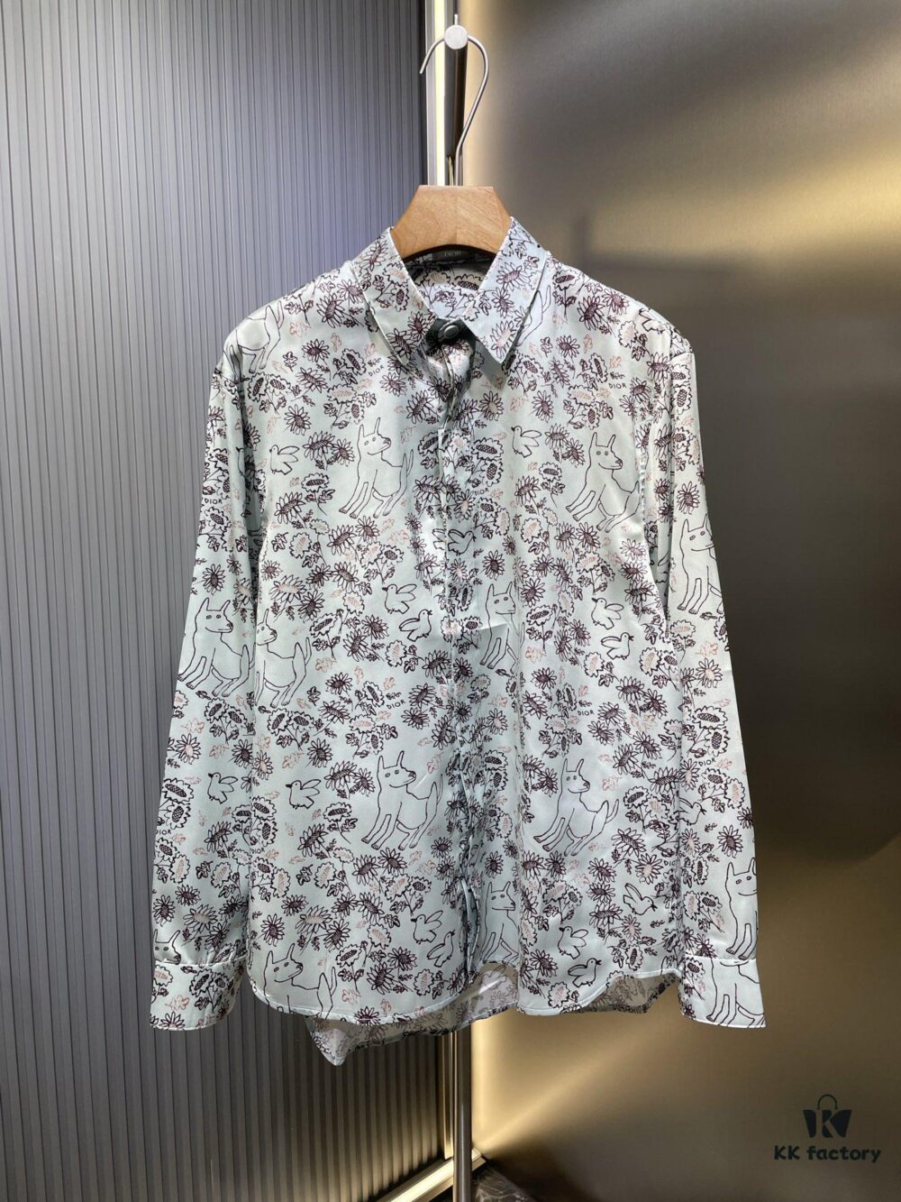 6931a051ccd8ab3d7af94143 Dior 2025SS Spring-Summer New Mulberry Silk Twill Long-Sleeve Shirt, Original Custom Fabric, Smooth and Soft Texture, Relaxed Casual Fit, Loose Unisex Design, Flattering on All Body Types