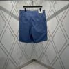 Dior 25SS New Summer Men's Wear Collection Solid Color Letter Embroidery Pure Cotton Denim Shorts