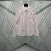 6931a054ccd8ab3d7af9417c Dior 25ss New Arrival Shirt Combines Modern Style with Traditional Elegance, Crafted from White Cotton Poplin with Pink Stripes, Featuring the Dior For My Real Friends Logo from the DIOR AND HYLTON NEL Collaboration Series