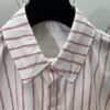 6931a054ccd8ab3d7af9417e Dior 25ss New Arrival Shirt Combines Modern Style with Traditional Elegance, Crafted from White Cotton Poplin with Pink Stripes, Featuring the Dior For My Real Friends Logo from the DIOR AND HYLTON NEL Collaboration Series