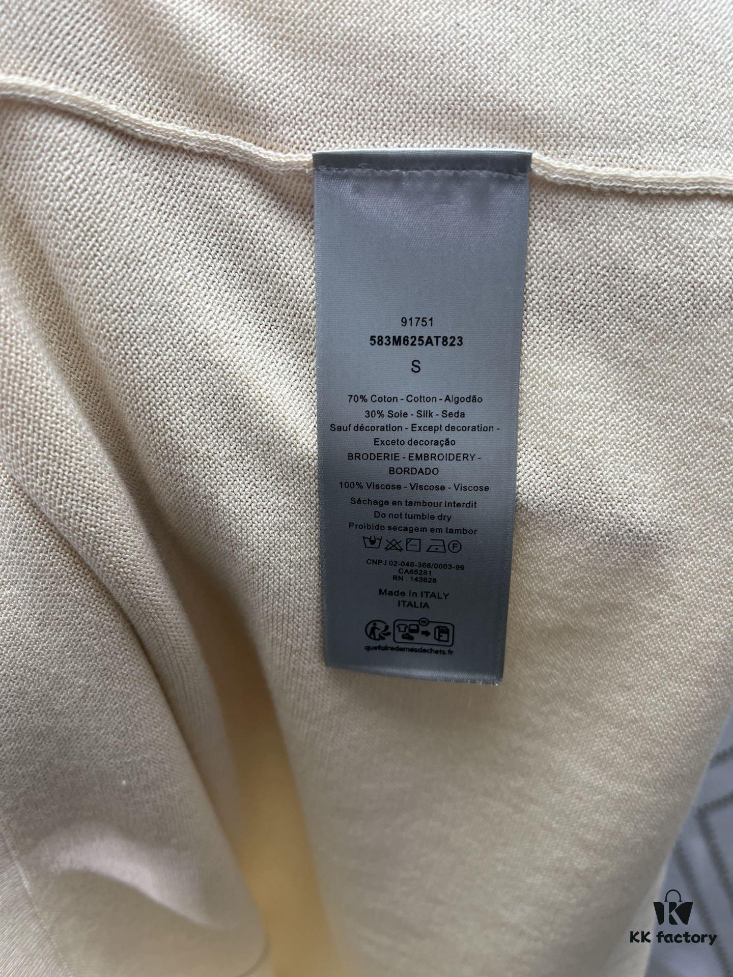 6931a055ccd8ab3d7af9419e Dior 25SS New Arrivals Knit T-Shirt from the DIOR AND HYLTON NEL Collaboration Collection