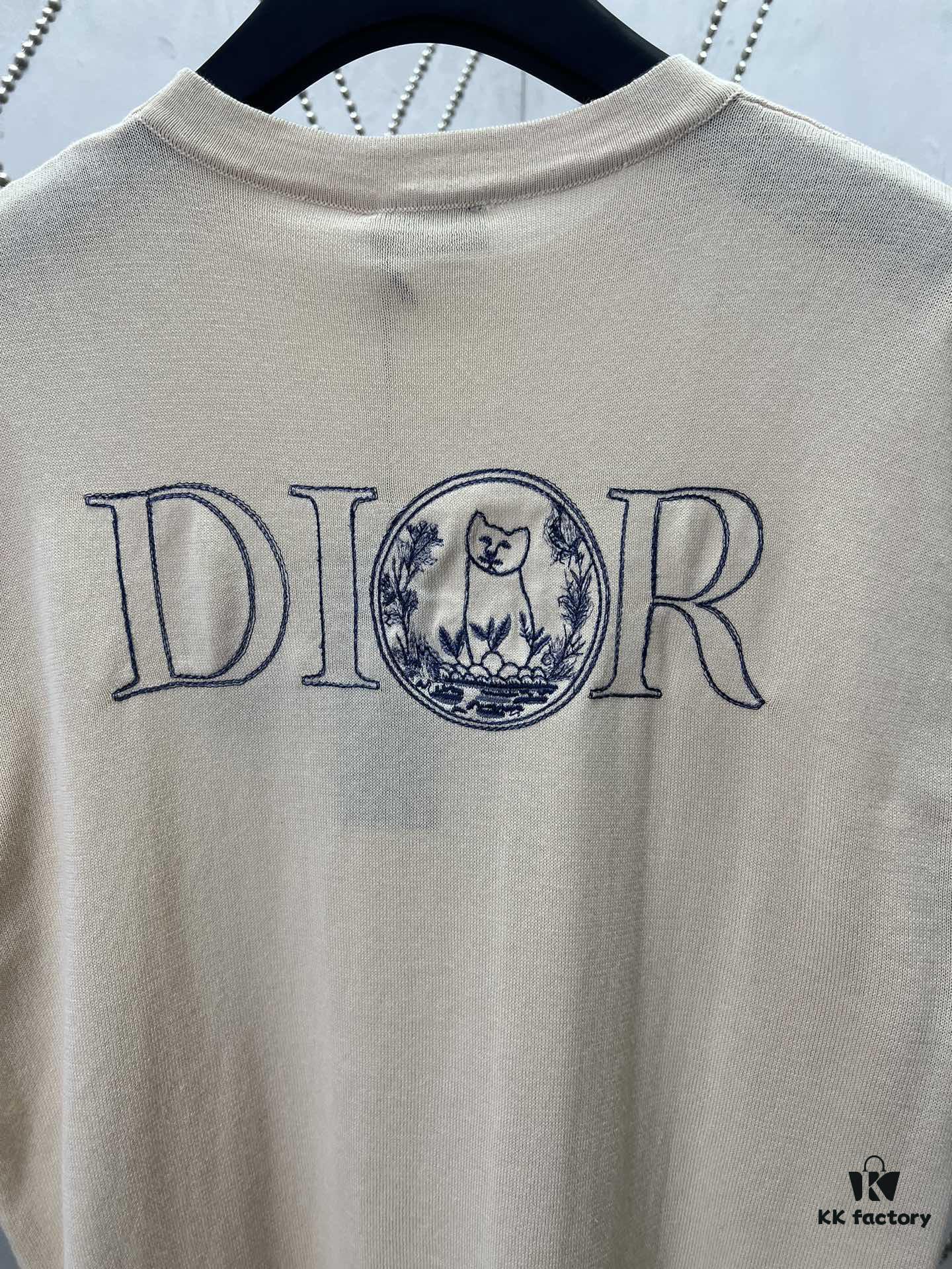 6931a055ccd8ab3d7af9419f Dior 25SS New Arrivals Knit T-Shirt from the DIOR AND HYLTON NEL Collaboration Collection