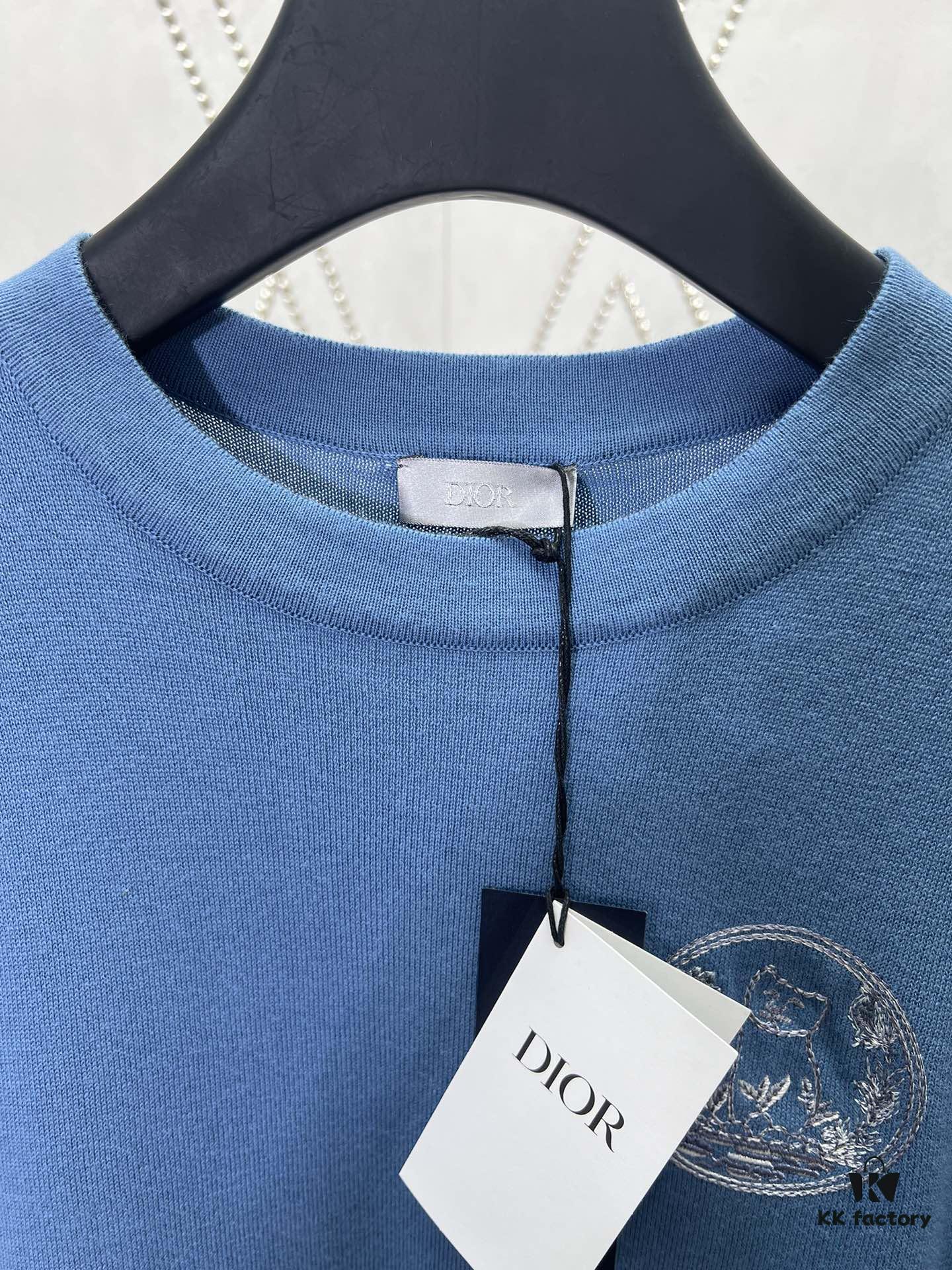 6931a056ccd8ab3d7af941a3 Dior 25SS New Knit T-Shirt from the DIOR AND HYLTON NEL Collaboration Collection