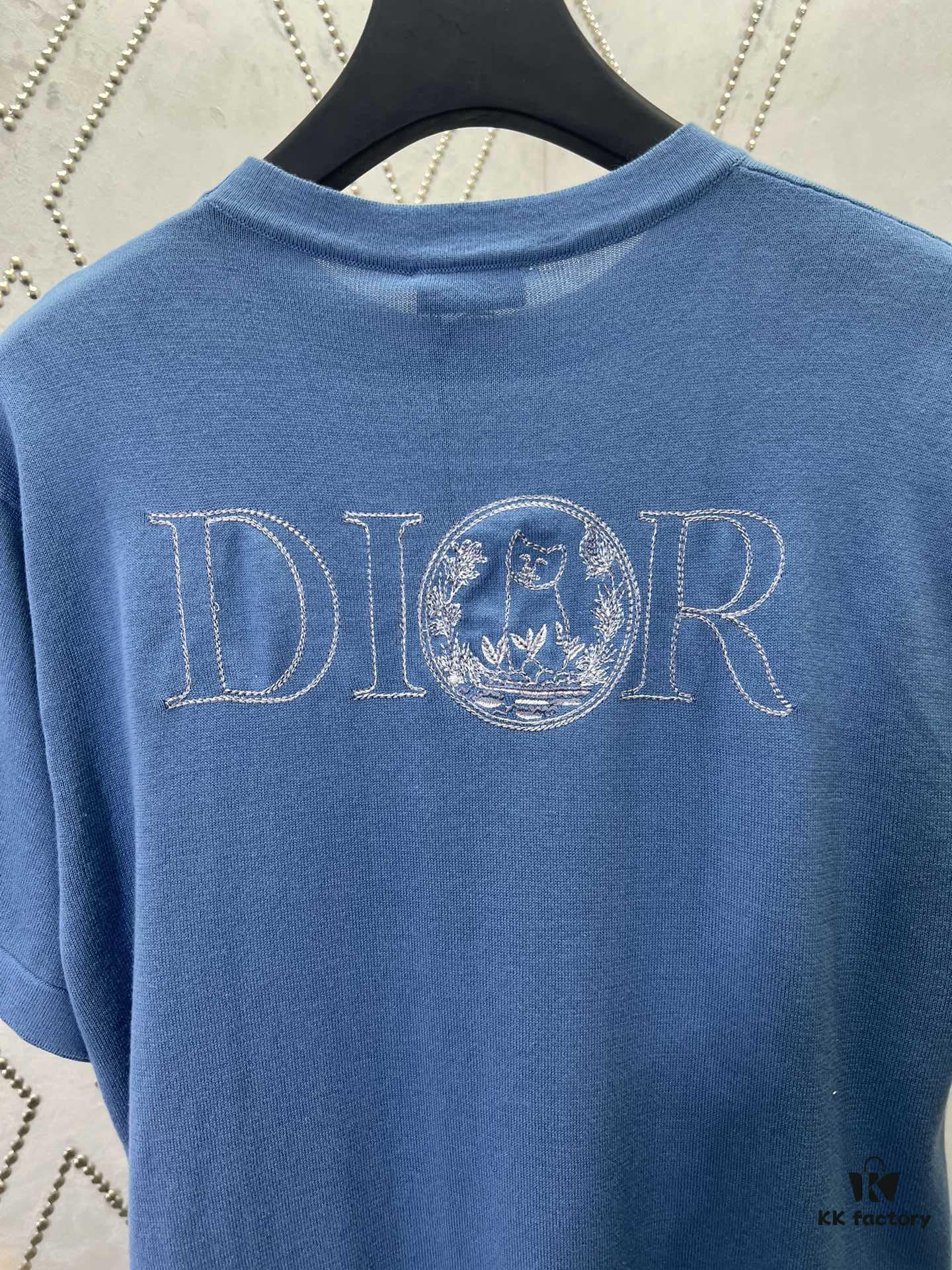 6931a056ccd8ab3d7af941a9 Dior 25SS New Knit T-Shirt from the DIOR AND HYLTON NEL Collaboration Collection