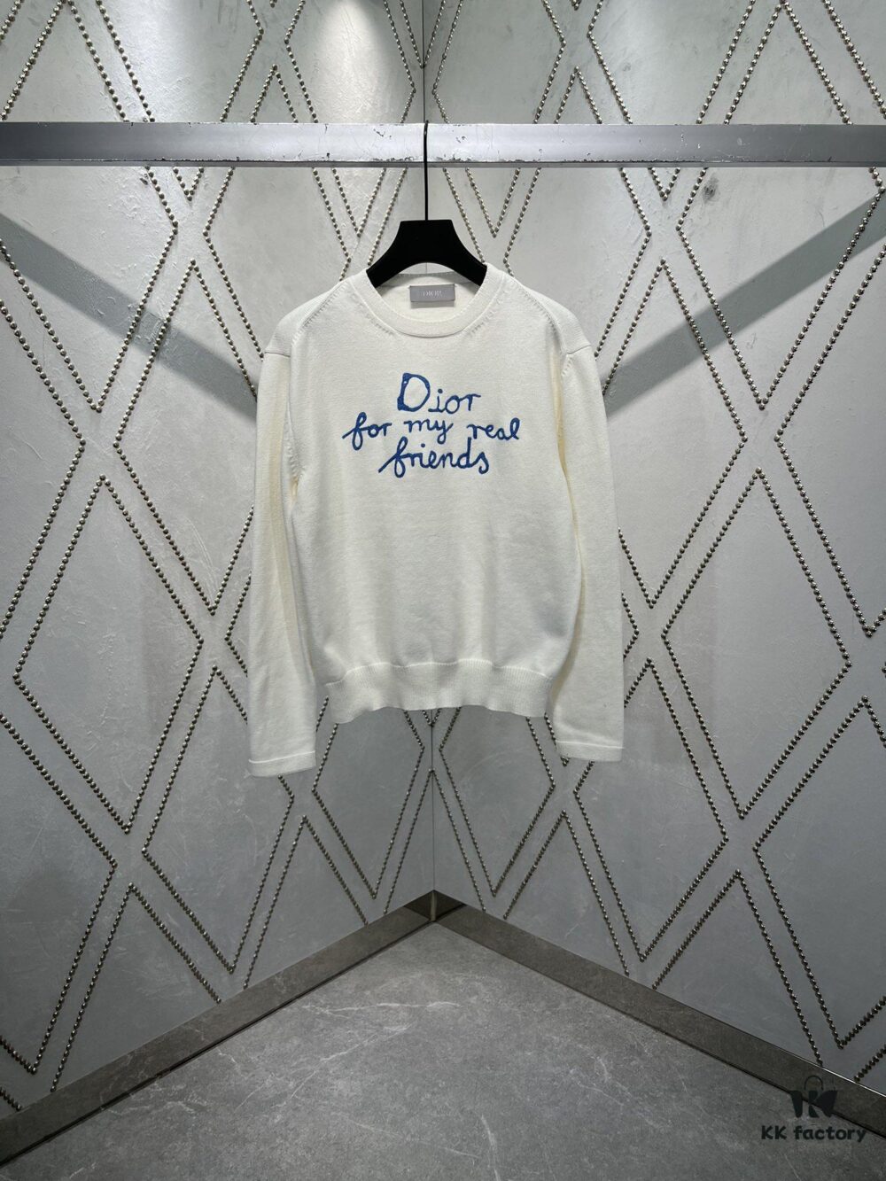 6931a057ccd8ab3d7af941bf Dior 25SS New Arrivals Knitwear Featuring the Dior For My Real Friends Logo from the DIOR AND HYLTON NEL Collaboration Collection