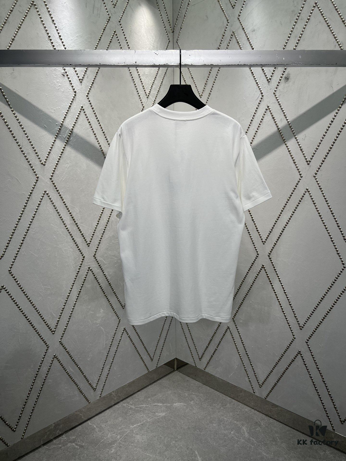 6931a05cccd8ab3d7af94222 Dior 25ss New Arrival T-Shirt Featuring Signature Motif from the Dior and Hylton Nel Collaboration Collection This Season. Crafted from Premium White Cotton Jersey, This Classic Silhouette Boasts a Ribbed Round Neckline and Embroidered Detailing on the Chest for Elevated Style. Designed with a Relaxed Fit, Perfectly Paired with Sweatpants or Jeans.
