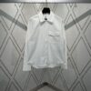 6931a05dccd8ab3d7af94235 Dior 25SS New Arrival Zip Shirt Featuring the Dior For My Real Friends Logo from the DIOR AND HYLTON NEL Collaboration Collection, Crafted in White Cotton Twill with a Full Metal Zip Closure and Buttoned Flap Pocket at the Chest, Stylish Design for a Refined Modern Casual Look