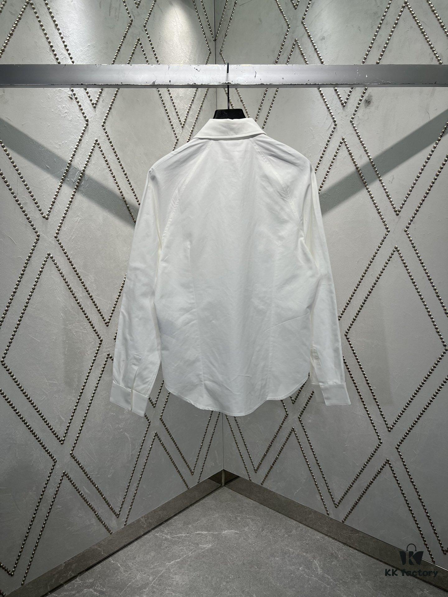 6931a05dccd8ab3d7af94236 Dior 25SS New Arrival Zip Shirt Featuring the Dior For My Real Friends Logo from the DIOR AND HYLTON NEL Collaboration Collection, Crafted in White Cotton Twill with a Full Metal Zip Closure and Buttoned Flap Pocket at the Chest, Stylish Design for a Refined Modern Casual Look