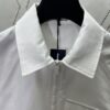 6931a05dccd8ab3d7af94237 Dior 25SS New Arrival Zip Shirt Featuring the Dior For My Real Friends Logo from the DIOR AND HYLTON NEL Collaboration Collection, Crafted in White Cotton Twill with a Full Metal Zip Closure and Buttoned Flap Pocket at the Chest, Stylish Design for a Refined Modern Casual Look