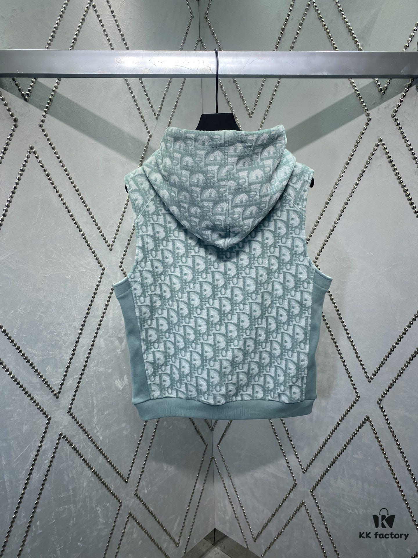 6931a05dccd8ab3d7af94240 Dior 24SS New Arrival Sleeveless Hooded Sweatshirt from the 2024 Beachwear Capsule Collection, Featuring the Iconic Oblique Print