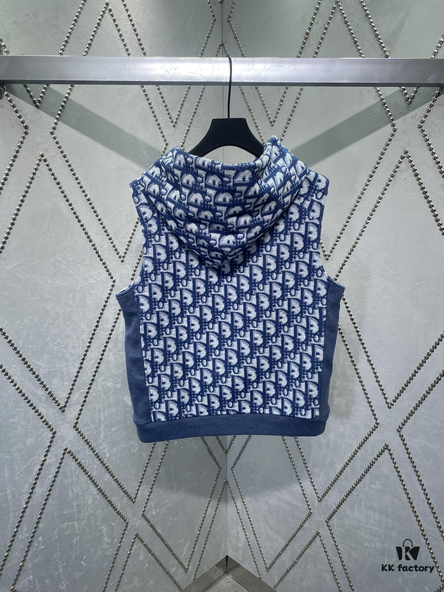 6931a05eccd8ab3d7af94249 Dior 24SS New Arrival Sleeveless Hooded Sweatshirt from the 2024 Beachwear Capsule Collection, Featuring the Iconic Oblique Print