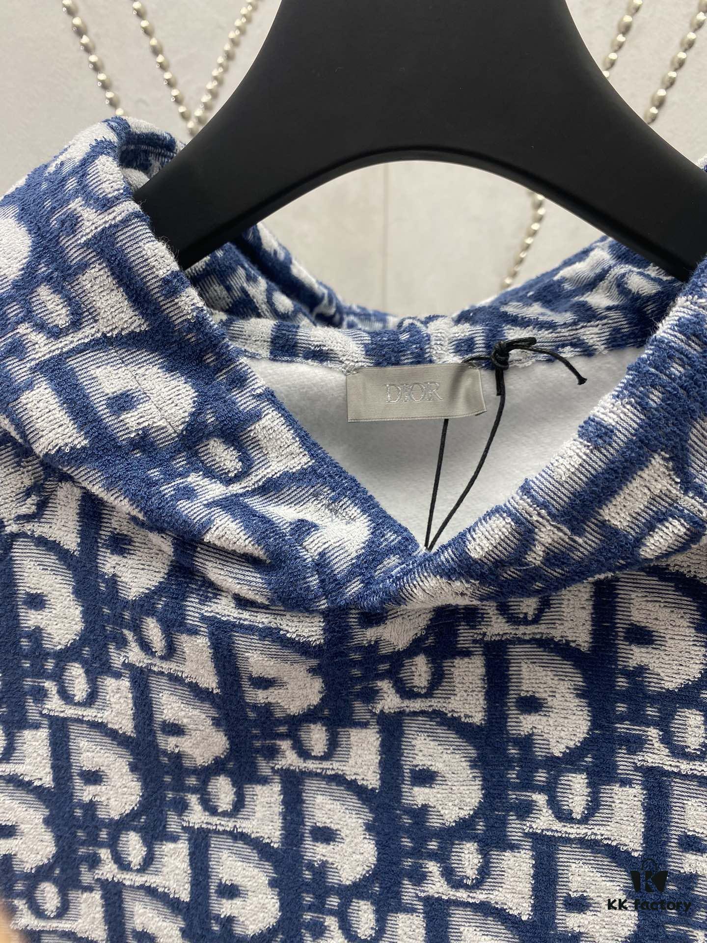 6931a05eccd8ab3d7af9424a Dior 24SS New Arrival Sleeveless Hooded Sweatshirt from the 2024 Beachwear Capsule Collection, Featuring the Iconic Oblique Print