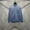 6931a05fccd8ab3d7af9426e Dior 25SS Spring Collection New Arrival Denim Shirt with Single-Breasted Button Closure and Chest Embroidered Logo Unisex Style