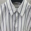 6931a062ccd8ab3d7af942ac Dior 24SS New Arrival Shirt Featured in Dior's Winter 2024 Men's Collection Show, Fashionably Tailored to Highlight Workwear Aesthetics, Crafted from Blue Striped Cotton Fabric with a Christian Dior Couture Embroidered Chest Pocket, Oversized Fit for a Casual Style