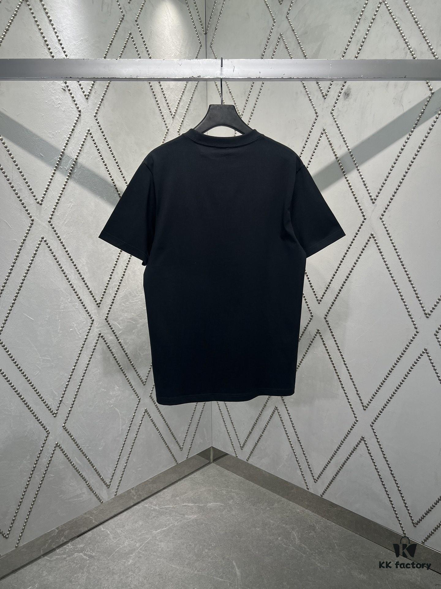 Dior 25SS Spring Collection Limited Edition Snake Year Embroidered Letter Short Sleeve T-Shirt Unisex